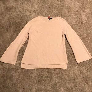 Blush bell sleeve sweater